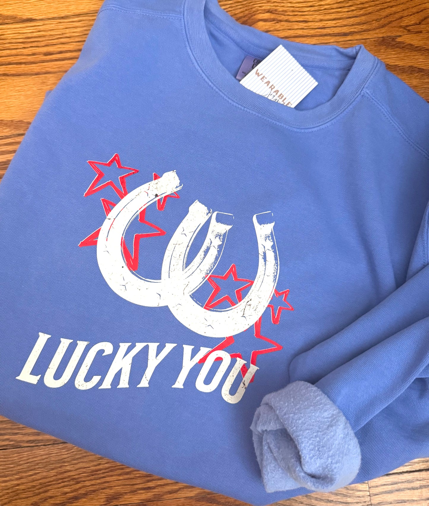 Lucky You on Comfort Colors Crew