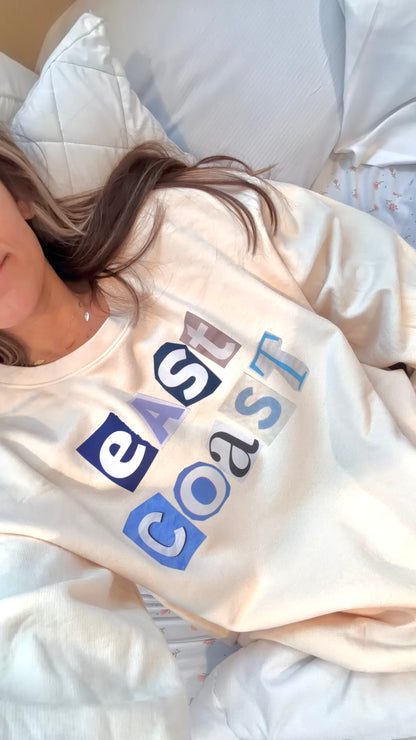 East Coast in Comfort Colors Crewneck