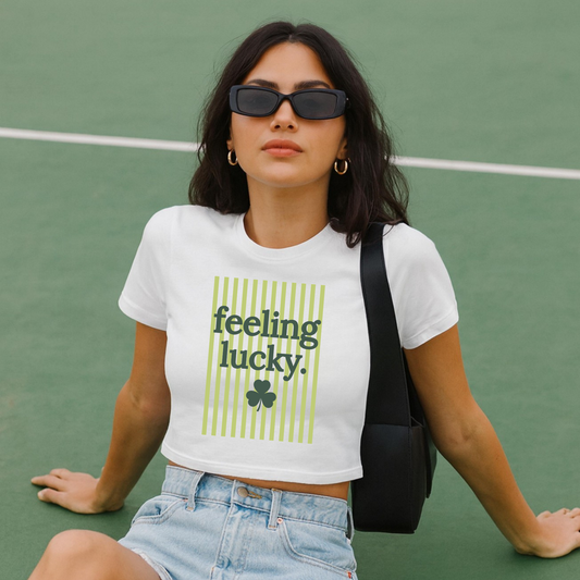 Feeling Lucky Cropped Short Sleeve