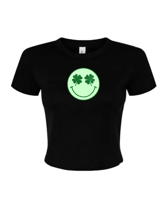 Smile Cropped Short Sleeve