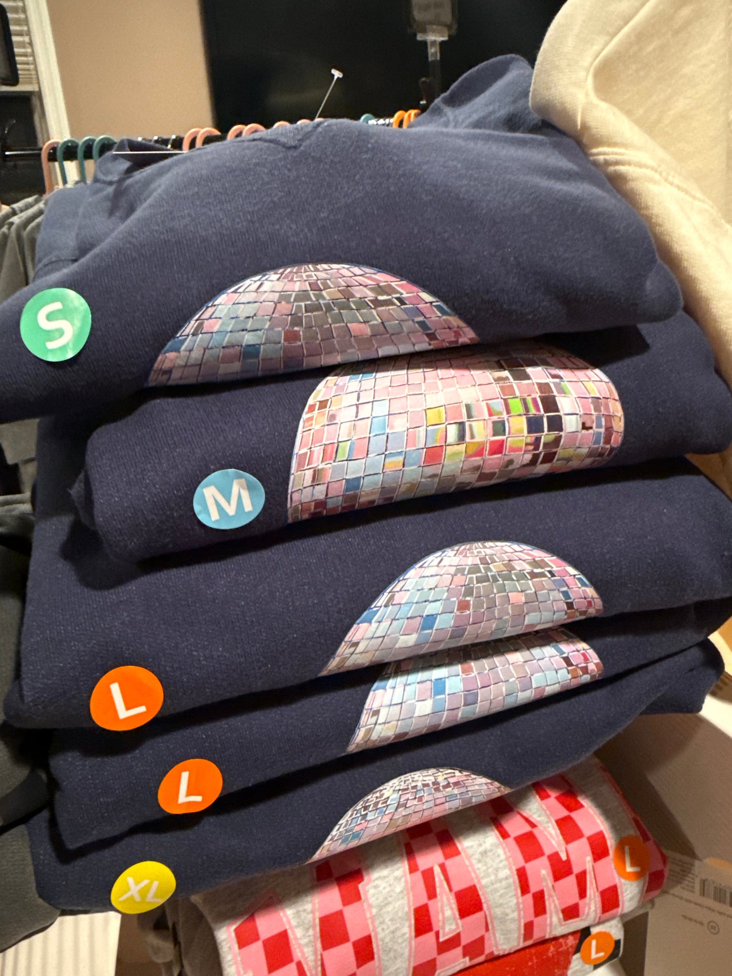 T Swift Inspired Disco Ball Crewneck