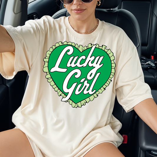 Lucky Girl Heart Tee