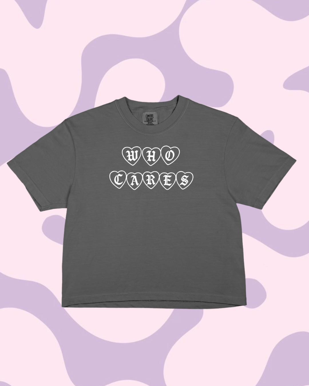 Who Cares Cropped Tee