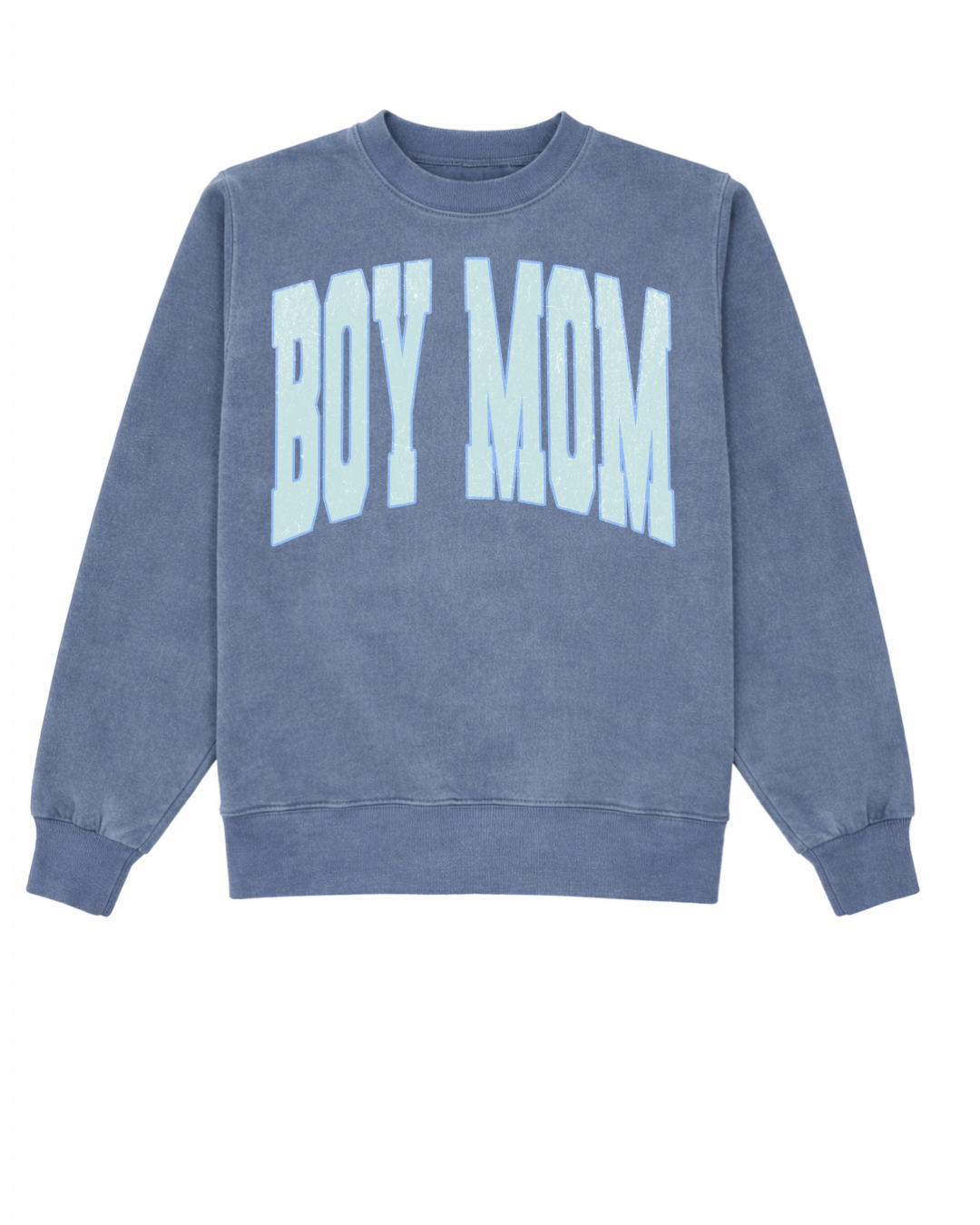 Boy Mom Vintage Blue Crewneck