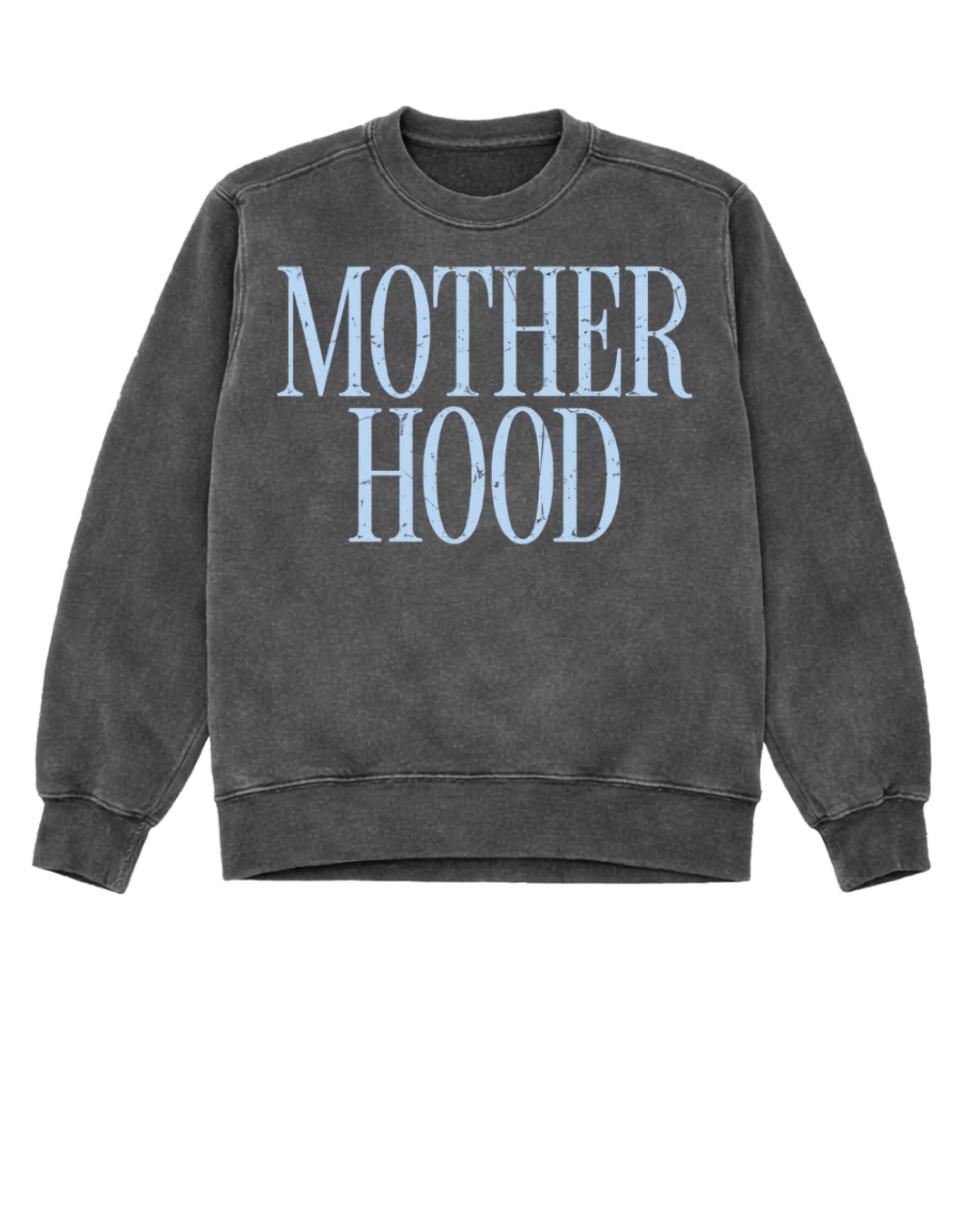 Motherhood Vintage Blue Graphic Crewneck