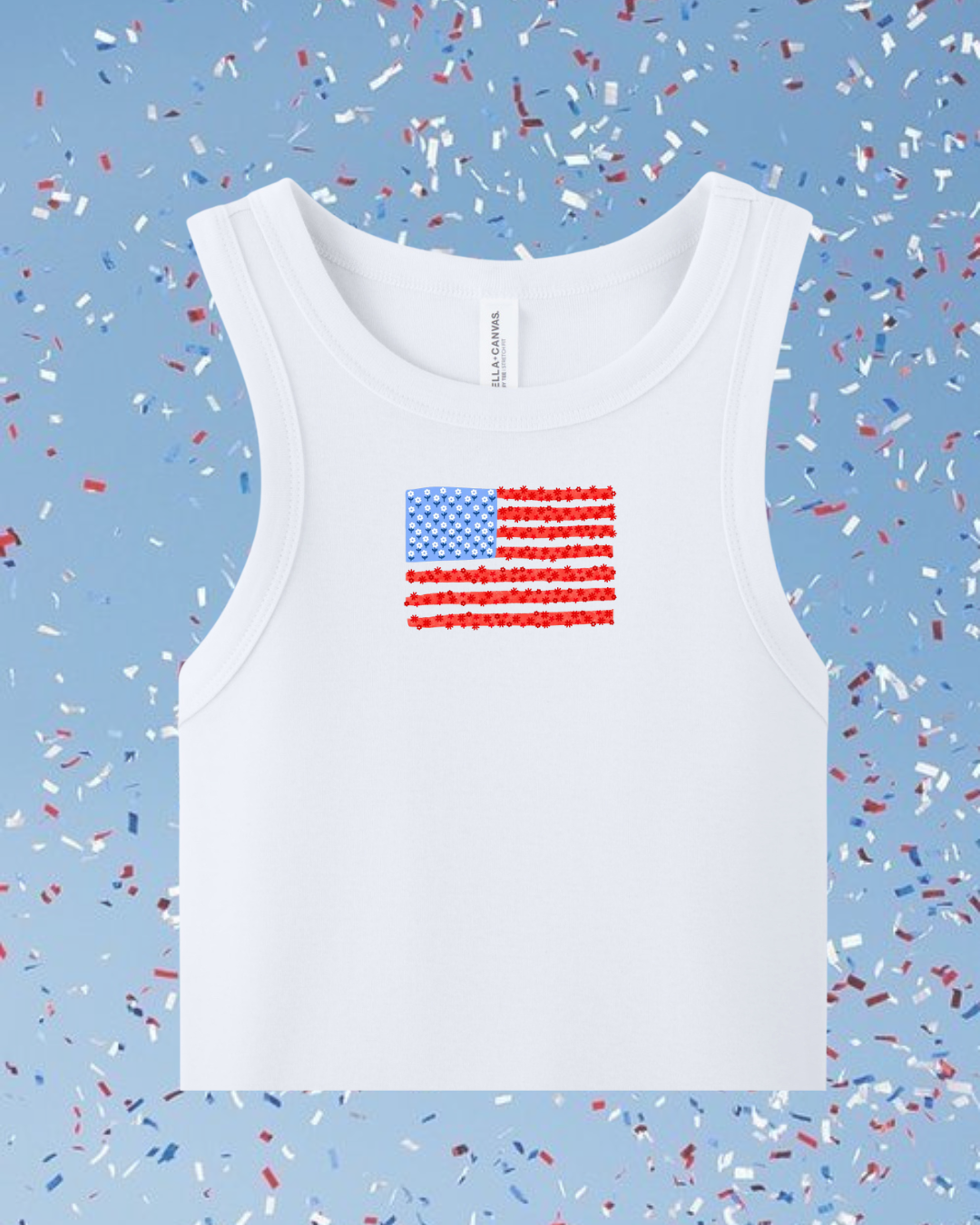 Mini Floral Flag Tank