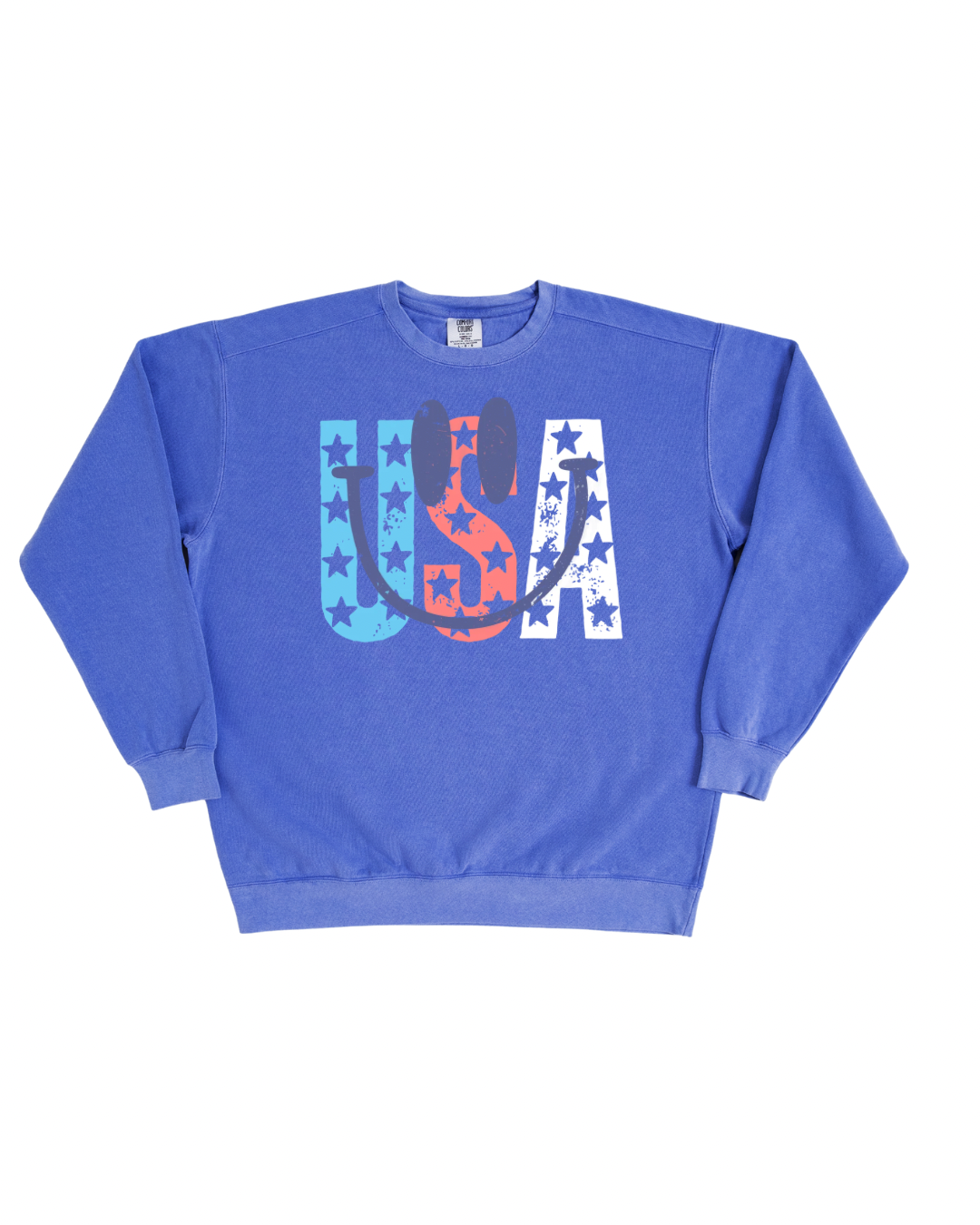 USA Smiley Crewneck