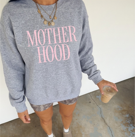Motherhood in Pink Crew